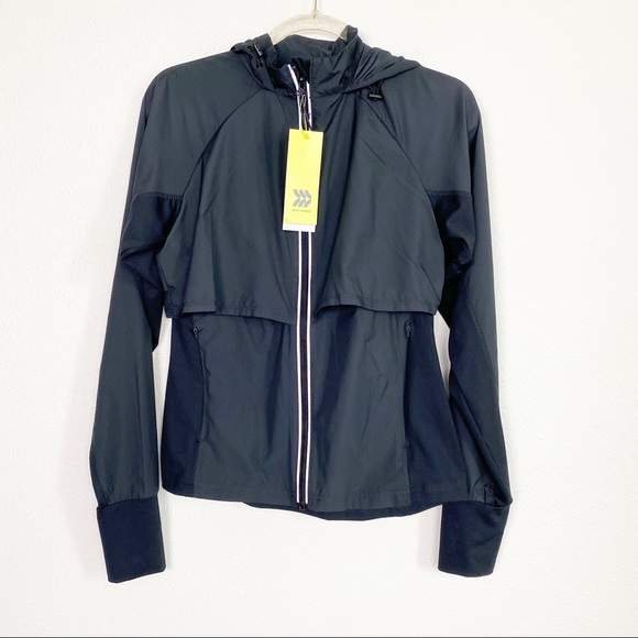 All In Motion Black Windbreaker Track 